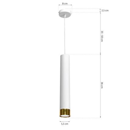 Lustra uz auklas DANI 1xGU10/8W/230V