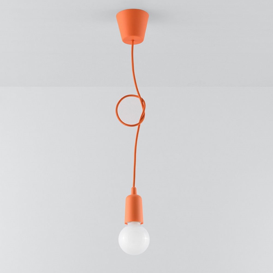 Lustra uz auklas DIEGO 1xE27/60W/230V oranža