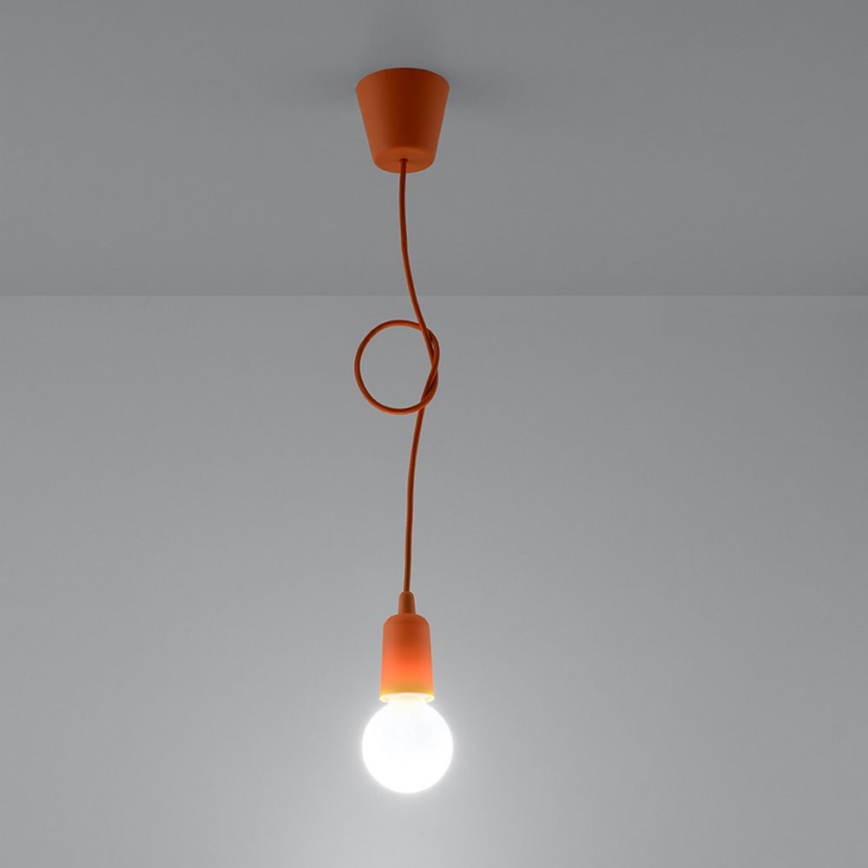 Lustra uz auklas DIEGO 1xE27/60W/230V oranža