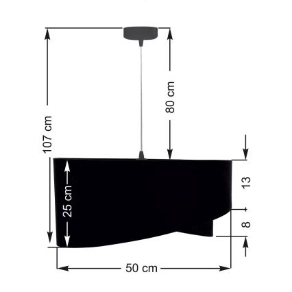 Lustra uz auklas GALAXY 1xE27/60W/230V