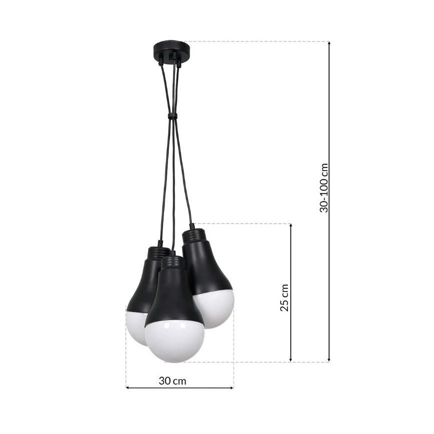 Lustra uz auklas HELIOS 3xE14/40W/230V