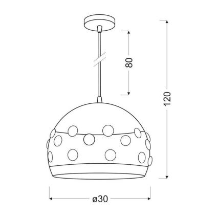 Lustra uz auklas JOLINA 1xE27/40W/230V