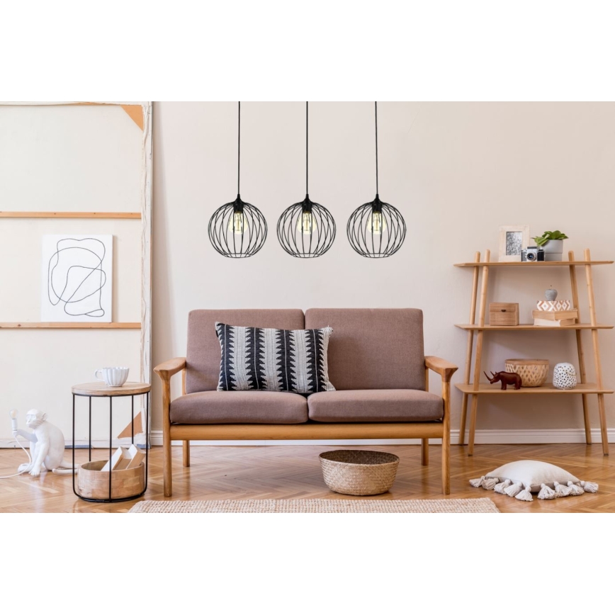 Lustra uz auklas MATT 3xE27/60W/230V