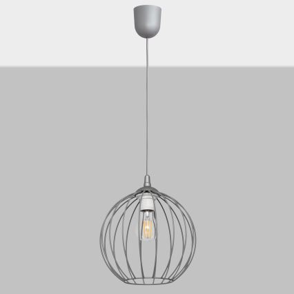 Lustra uz auklas MERCURE 1xE27/15W/230V pelēka