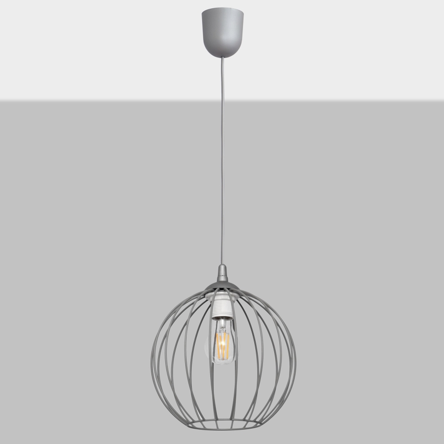 Lustra uz auklas MERCURE 1xE27/15W/230V pelēka