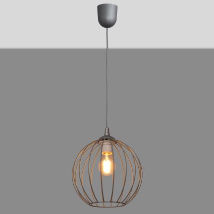 Lustra uz auklas MERCURE 1xE27/15W/230V pelēka