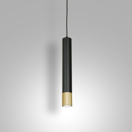 Lustra uz auklas NEST 1xGU10/8W/230V melna/zelta