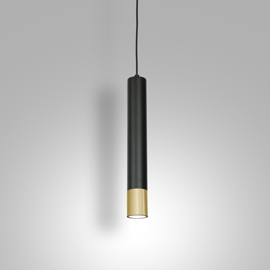 Lustra uz auklas NEST 1xGU10/8W/230V melna/zelta