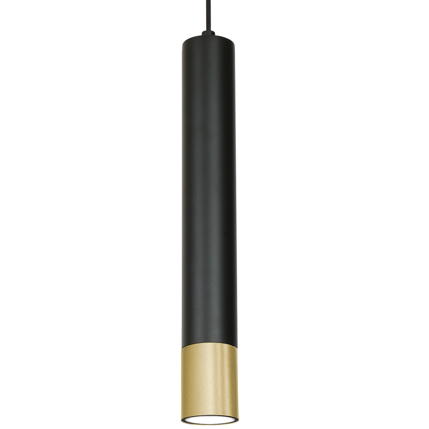 Lustra uz auklas NEST 1xGU10/8W/230V melna/zelta