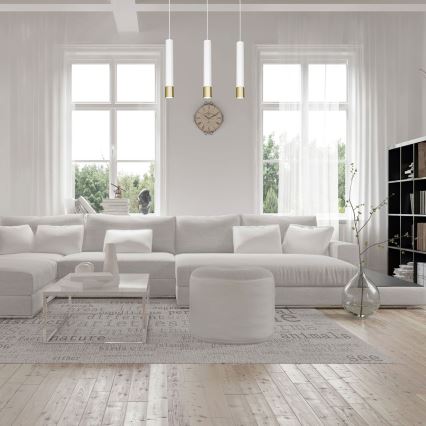 Lustra uz auklas NEST 3xGU10/8W/230V balta/zelta
