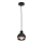Lustra uz auklas OVAL 1xE27/60W/230V melna