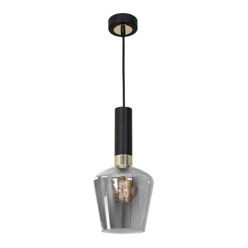Lustra uz auklas ROMA BLACK 1xE27/60W/230V