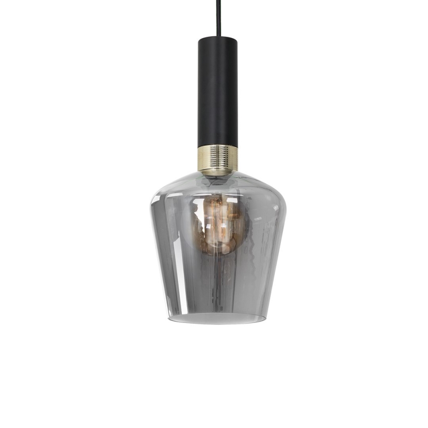 Lustra uz auklas ROMA BLACK 1xE27/60W/230V