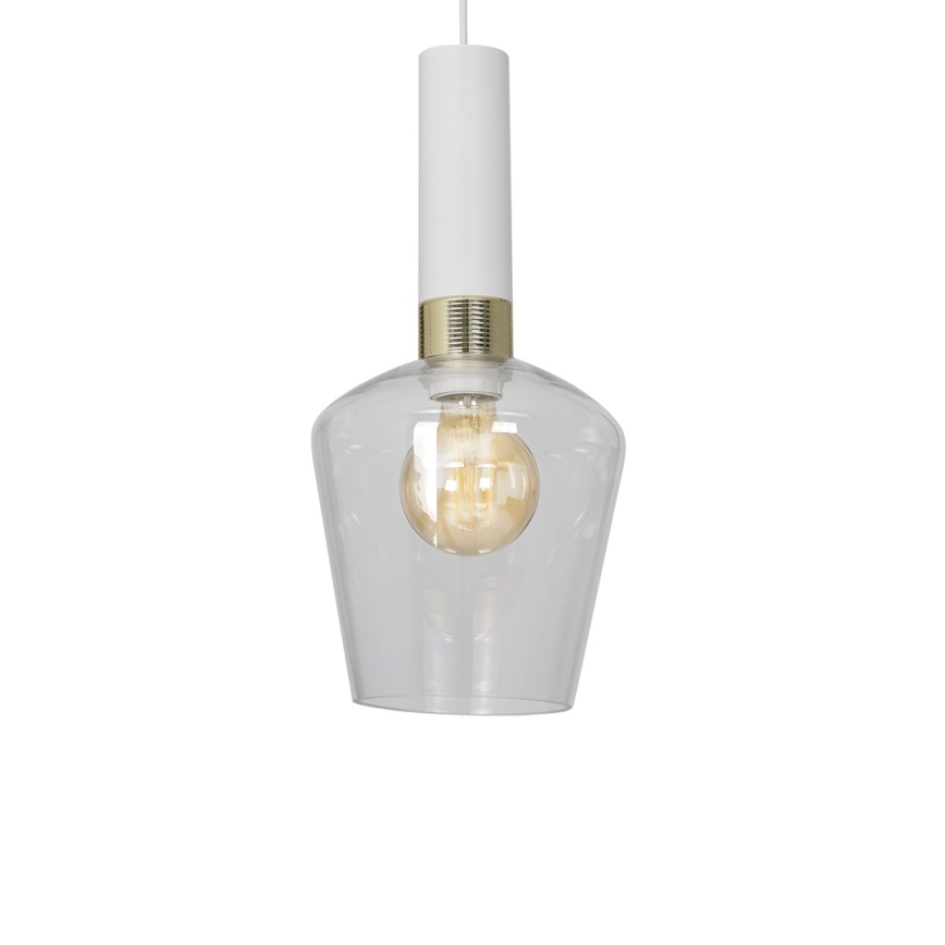 Lustra uz auklas ROMA WHITE 1xE27/60W/230V