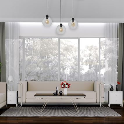 Lustra uz auklas SOFIA 3xE27/60W/230V caurspīdīga