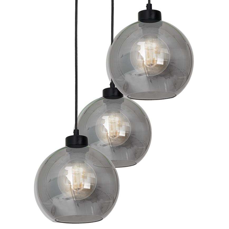 Lustra uz auklas SOFIA 3xE27/60W/230V melna