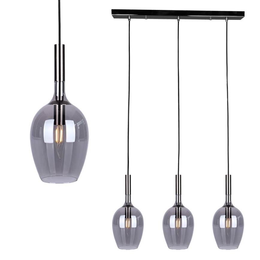 Lustra uz auklas TANGO 3xE14/40W/230V melna