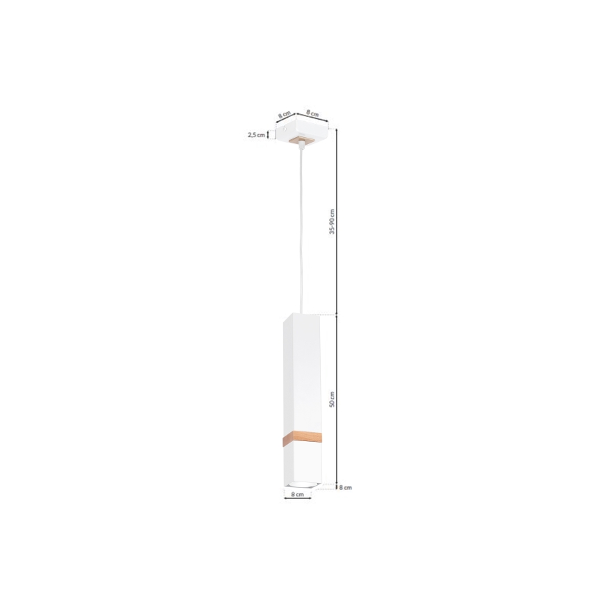 Lustra uz auklas VIDAR 1xGU10/25W/230V