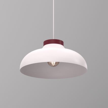 Lustra uz kabeļa BASCA 1xE27/15W/230V krēmkrāsaina/burgundija