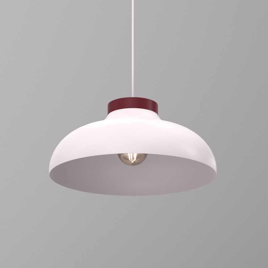 Lustra uz kabeļa BASCA 1xE27/15W/230V krēmkrāsaina/burgundija