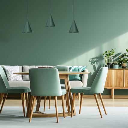 Lustra uz kabeļa CAPITAL 1xGX53/15W/230V Ø 17 cm zaļa