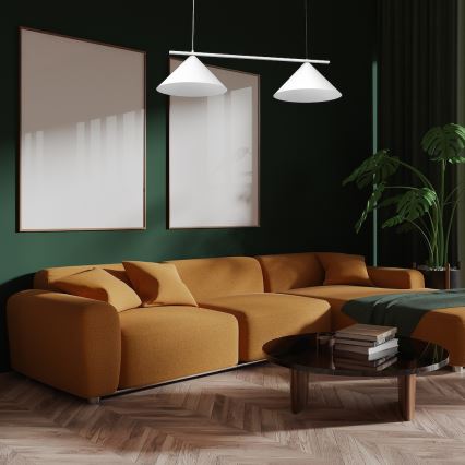 Lustra uz kabeļa CAPITAL 2xGX53/15W/230V balta