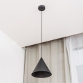 Lustra uz kabeļa ETNA II, 1x E27/15W/230V, Ø 25 cm, melna