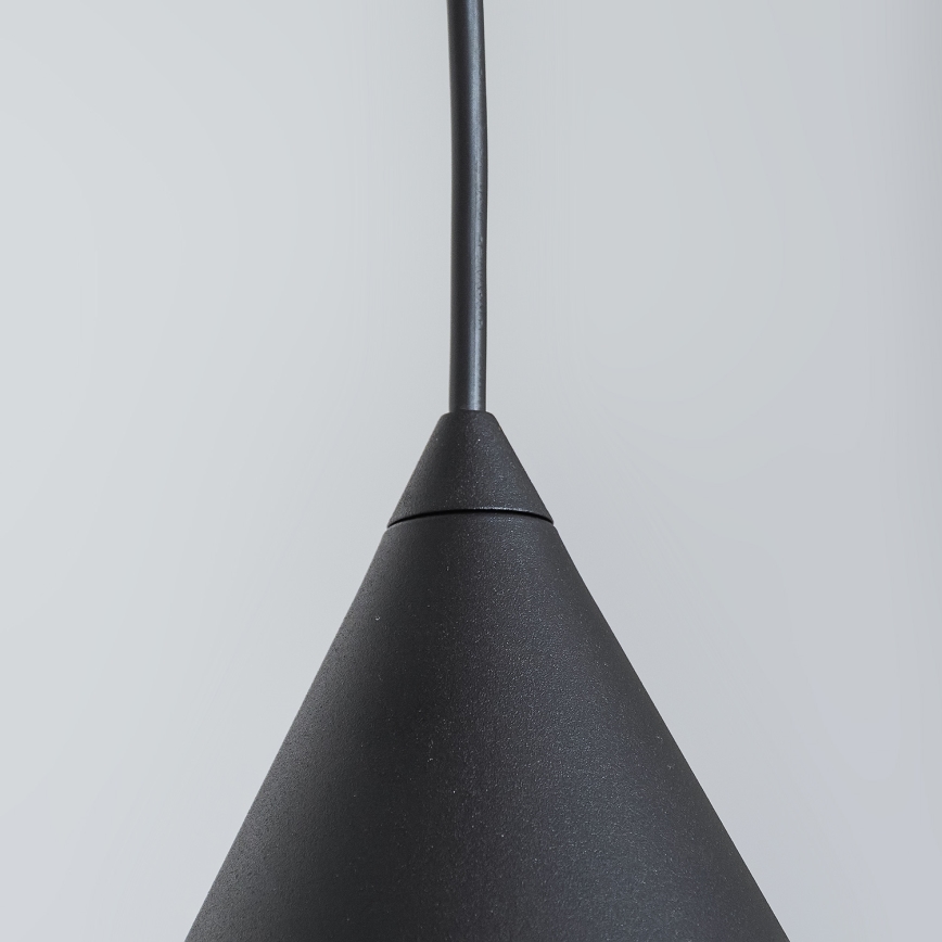 Lustra uz kabeļa ETNA II, 1x E27/15W/230V, Ø 25 cm, melna