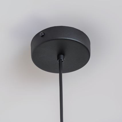 Lustra uz kabeļa ETNA II, 1x E27/15W/230V, Ø 25 cm, melna