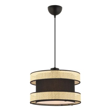 Lustra uz kabeļa HALO 1xE27/60W/230V melna/bēša