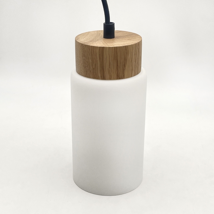 Lustra uz kabeļa MARKUS 4xE27/15W/230V melna/ozols