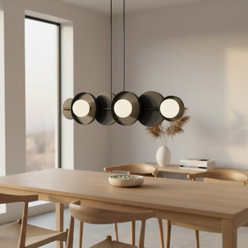 Lustra uz kabeļa MODEL 6xG9/8W/230V melna