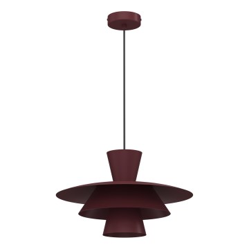 Lustra uz kabeļa PLATO 1xE27/15W/230V, burgundijas krāsa