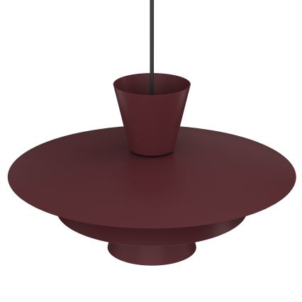 Lustra uz kabeļa PLATO 1xE27/15W/230V, burgundijas krāsa