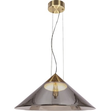 Lustra uz kabeļa PRESTO 1xGX53/10W/230V Ø 50 cm zelta/dūmakaini pelēka