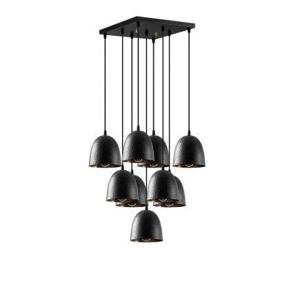 Lustra uz kabeļa TATTOO 9xE27/40W/230V melna