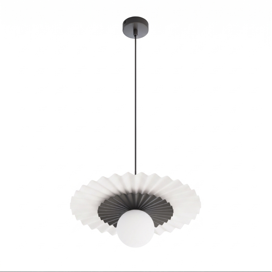 Lustra uz kabeļa UMBRA 1xG9/8W/230V melna/balta