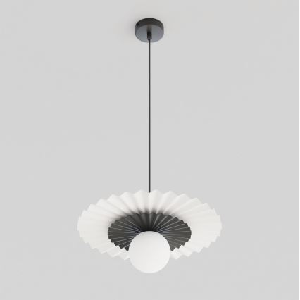 Lustra uz kabeļa UMBRA 1xG9/8W/230V melna/balta