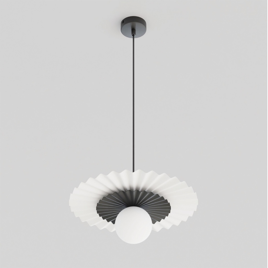 Lustra uz kabeļa UMBRA 1xG9/8W/230V melna/balta