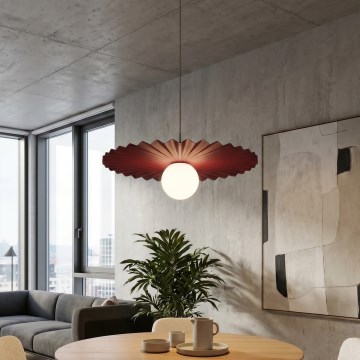Lustra uz kabeļa UMBRA 1xG9/8W/230V sarkana