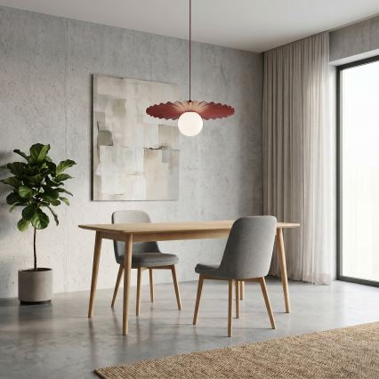 Lustra uz kabeļa UMBRA 1xG9/8W/230V sarkana