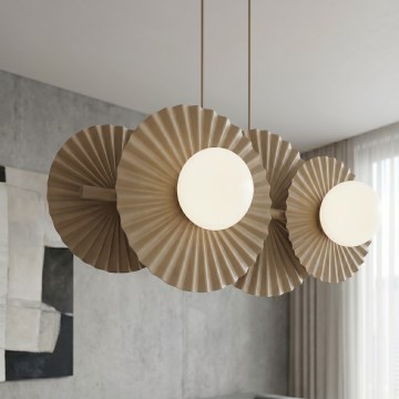 Lustra uz kabeļa UMBRA 4xG9/8W/230V bēša