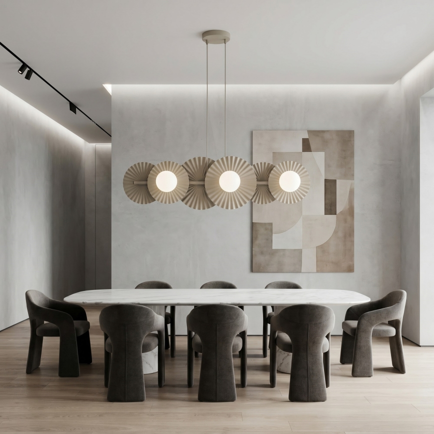 Lustra uz kabeļa UMBRA 6xG9/8W/230V bēša