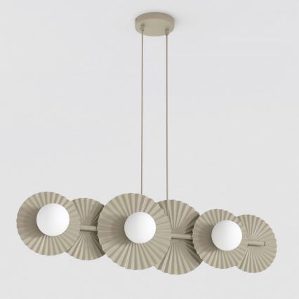 Lustra uz kabeļa UMBRA 6xG9/8W/230V bēša