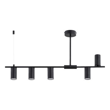 Lustra uz kāta URANOS 5xGU10/10W/230V melna