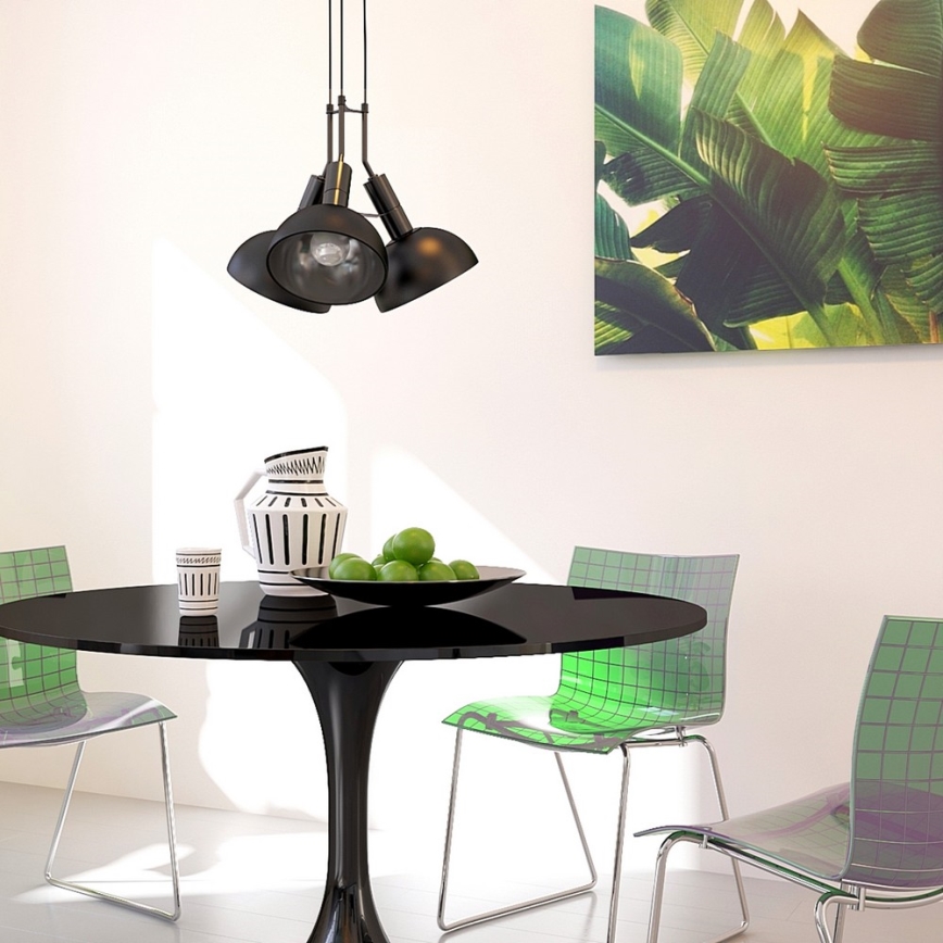 Lustra uz ķēdes BUFFI 3xE27/60W/230V