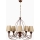 Lustra uz ķēdes CLASSIC 5xE14/40W/230V bronzas/bēšas