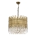 Lustra uz ķēdes CRYSTALLINE 6xE27/40W/230V Ø 40 cm misiņš