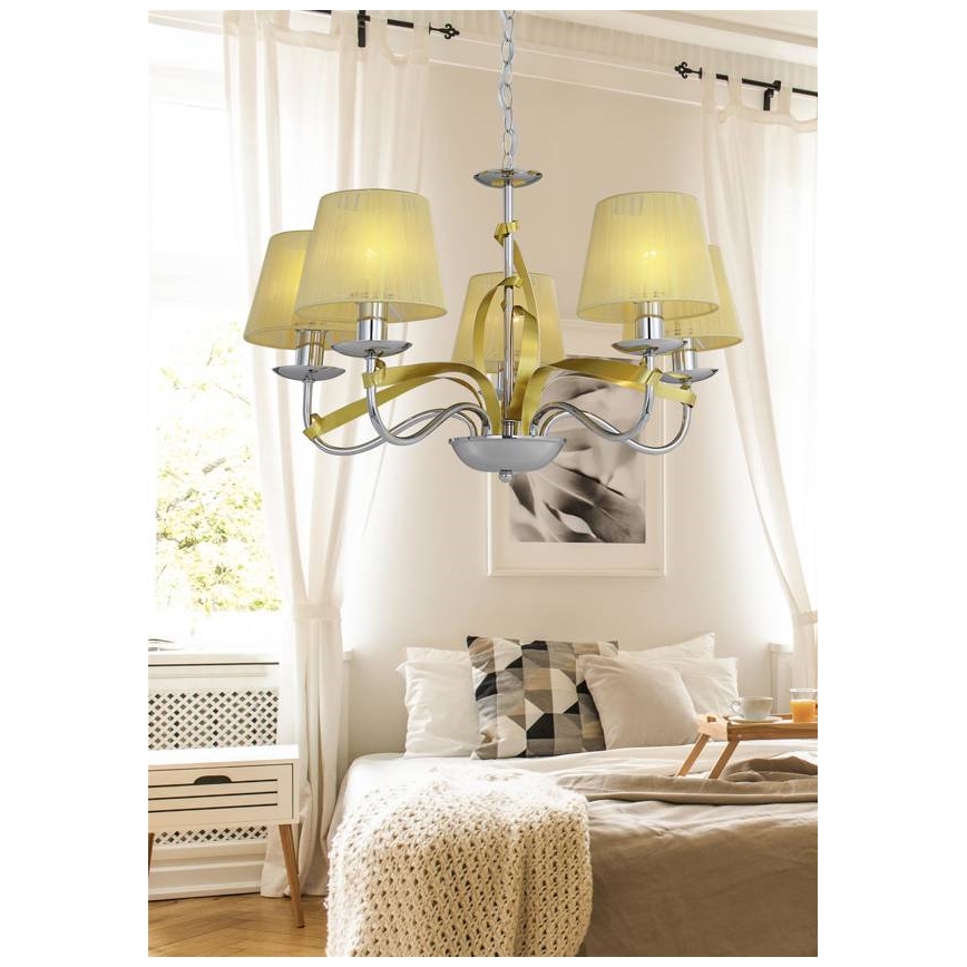 Lustra uz ķēdes DIVA 5xE14/40W/230V