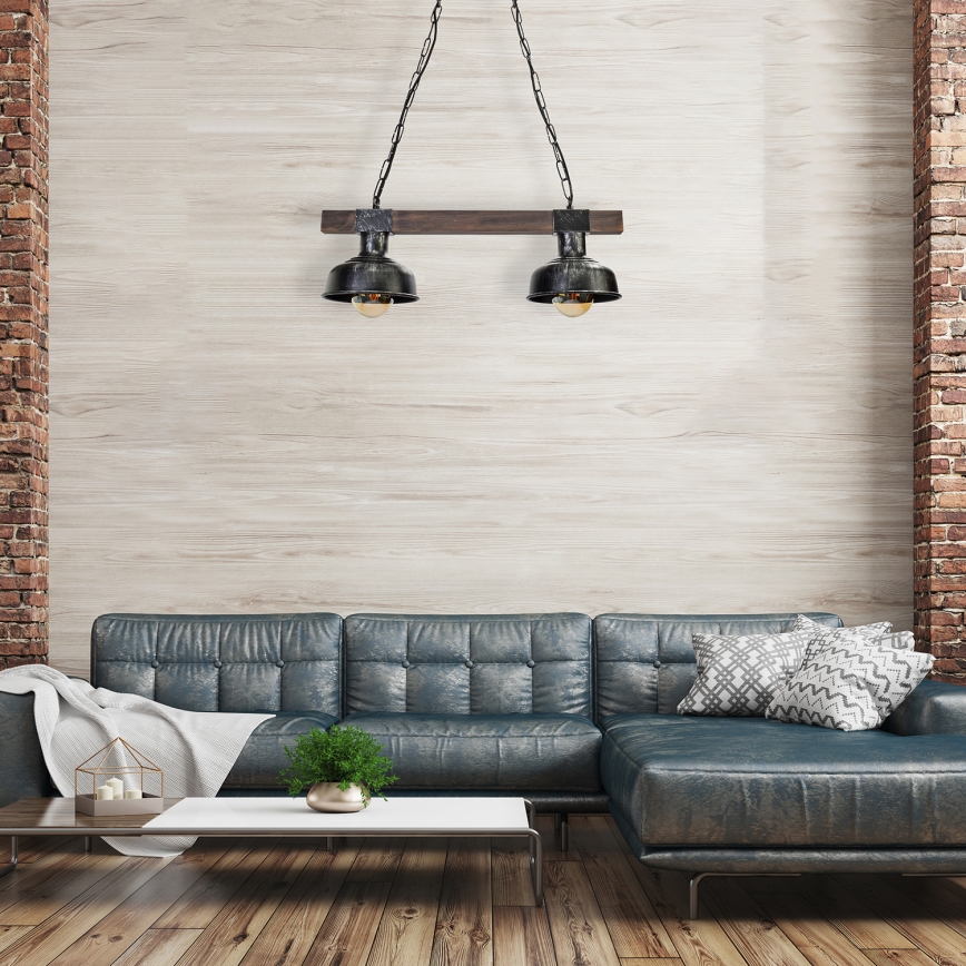 Lustra uz ķēdes FARO 2xE27/60W/230V